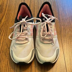 Kids' White and Pink Sneakers